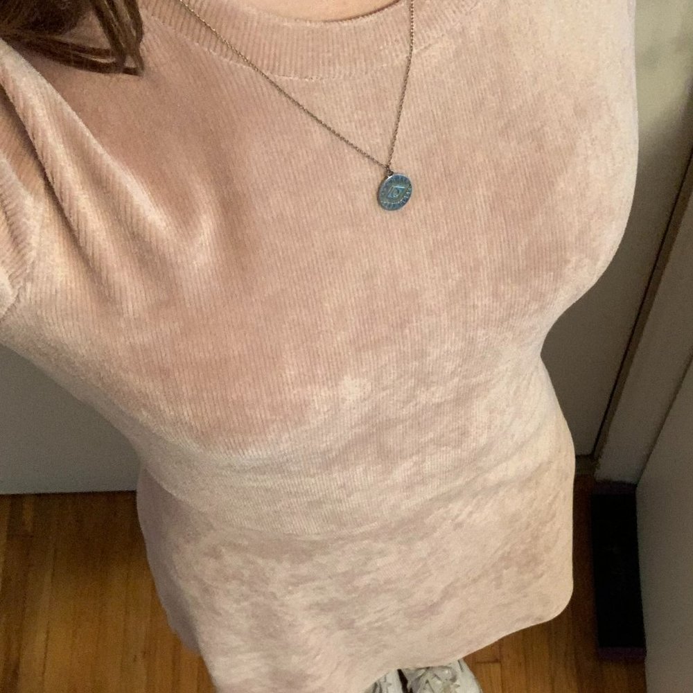 Light Pink Velvet Mini Dress